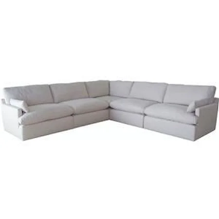 5-Piece Sectional with Loose Cushions (Ottoman Sold Separately)